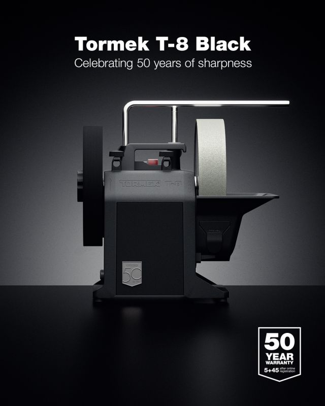 Tormek T 8 Black Limited Edition T8 Sharpening System With Two Tool